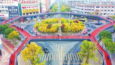 白銀市平川區為民辦實事項目之一——盤旋路過街人行天橋