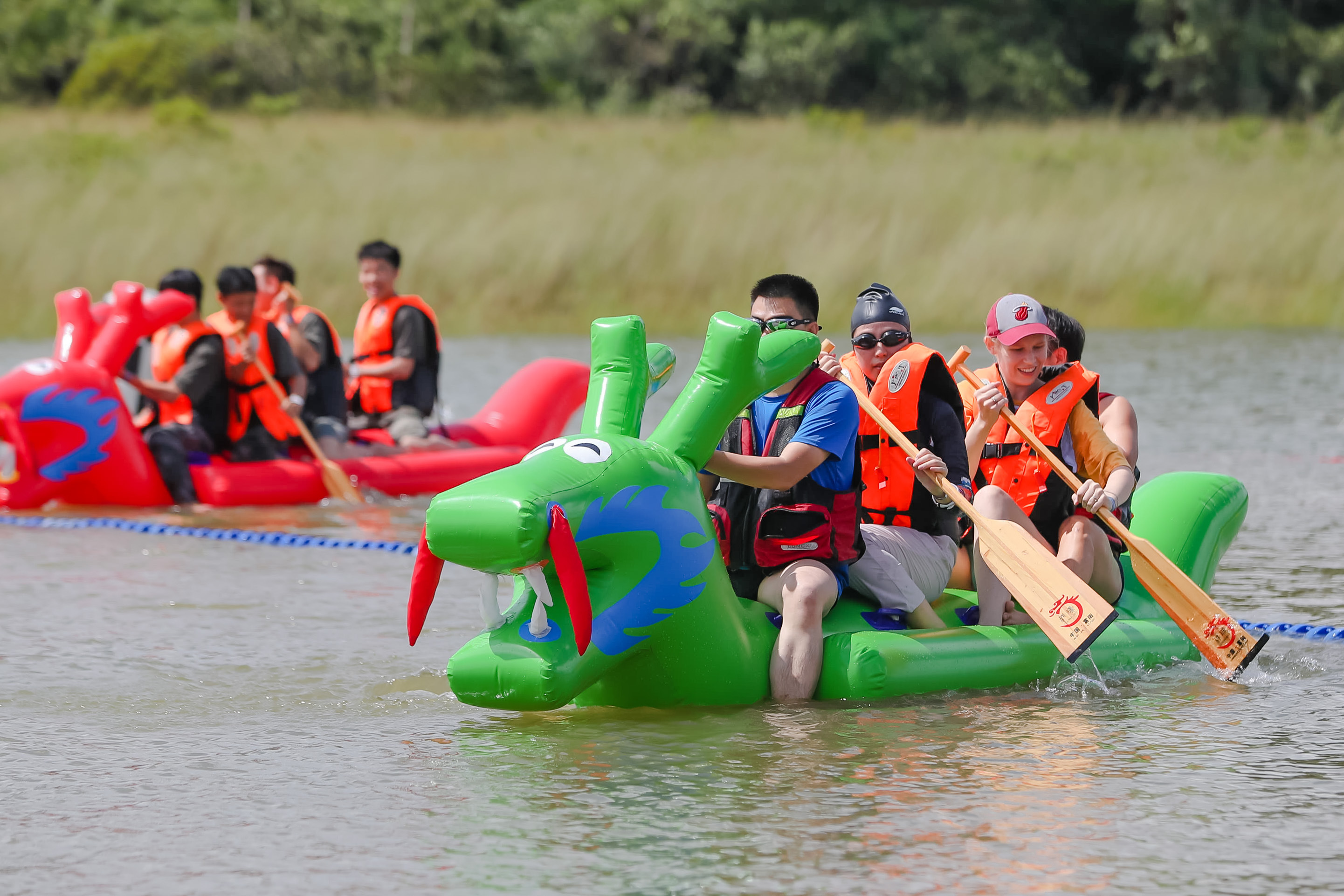 海南定安水上趣味运动会为2021亲水运动季增添活力