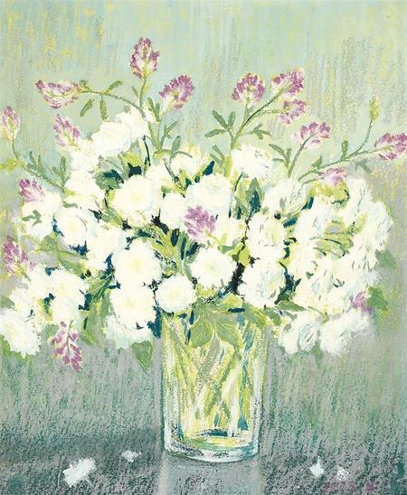 十姐妹 粉蜡笔画 常沙娜