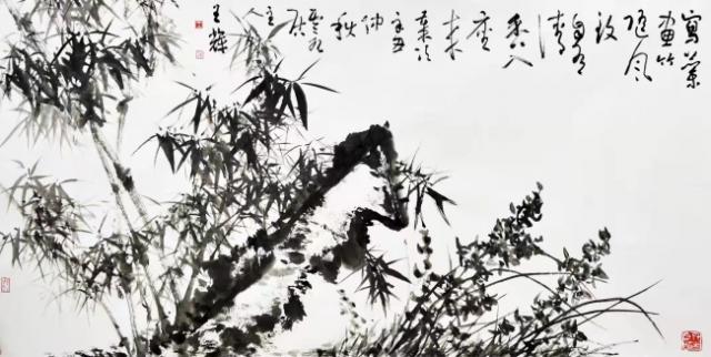 《写兰画竹随风致 自有清香入座来》 王辉 2021年9月