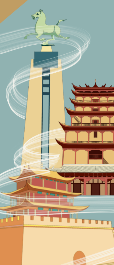 手绘丨从大写意到工笔画甘肃勾勒丝路新画卷