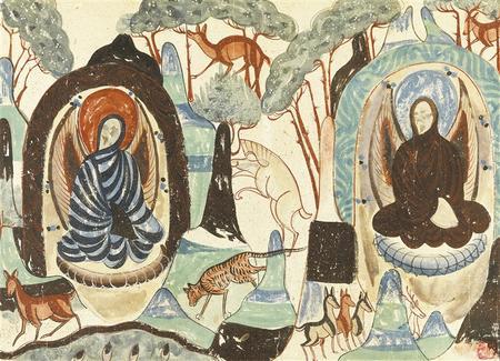 禅修 西魏285窟 常沙娜临摹