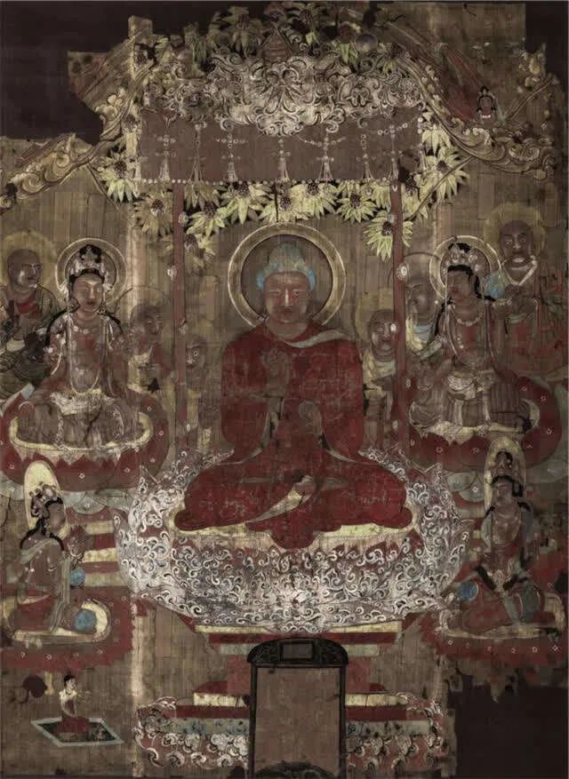 图注:《灵鹫山释迦说法图》