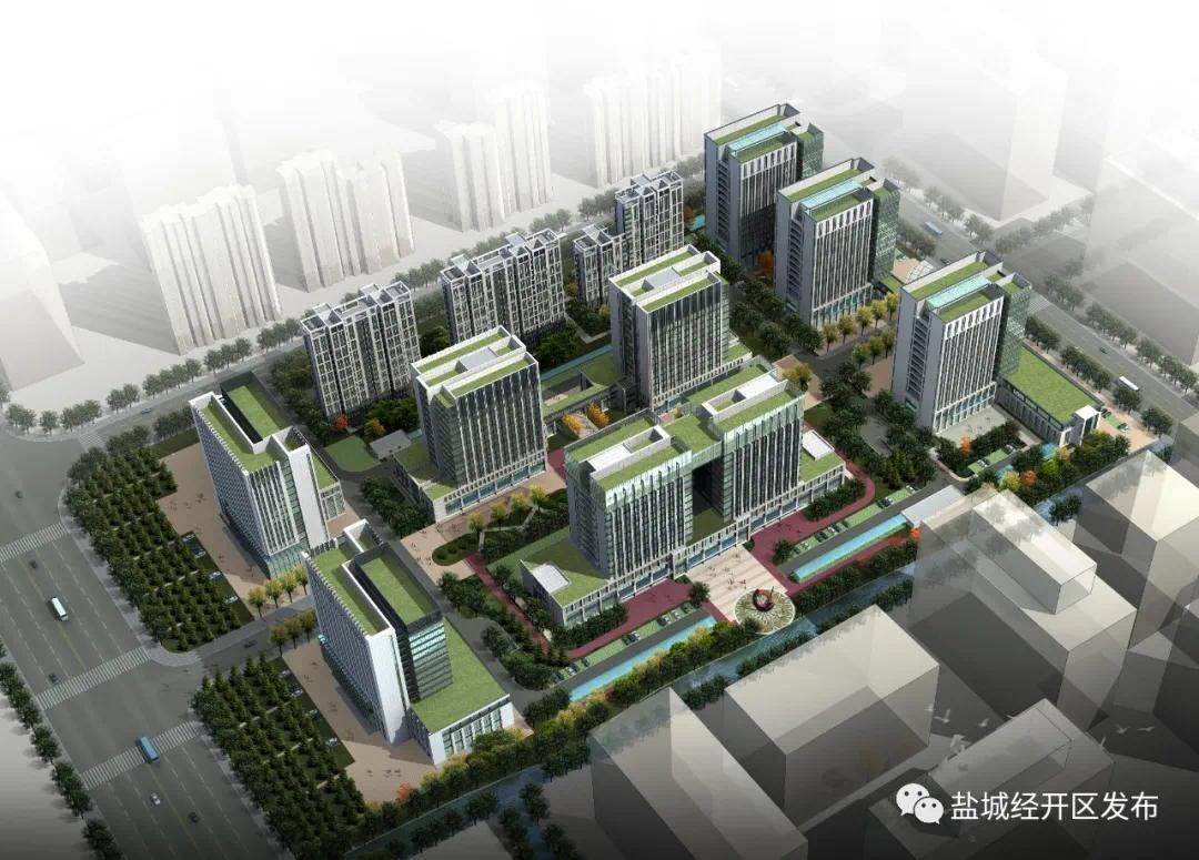 紧抓黄金施工期中韩盐城产业园未来科技城项目建设蹄疾步稳