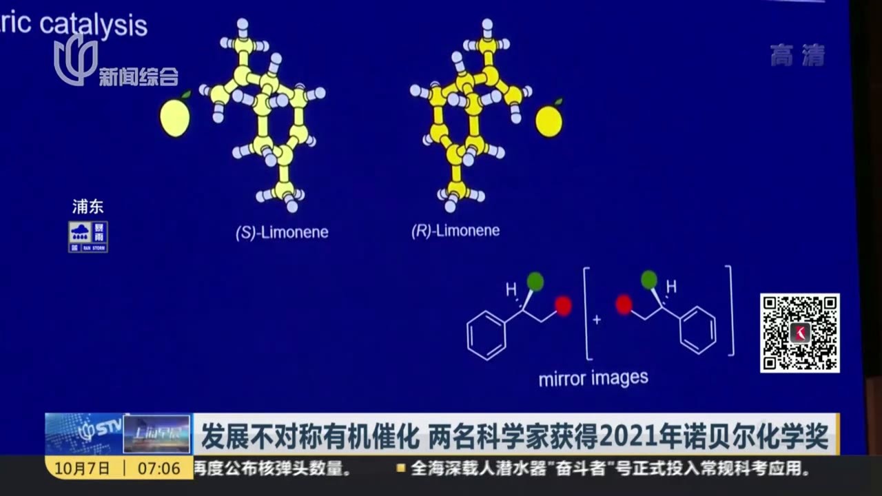 发展不对称有机催化  两名科学家获得2021年诺贝尔化学奖