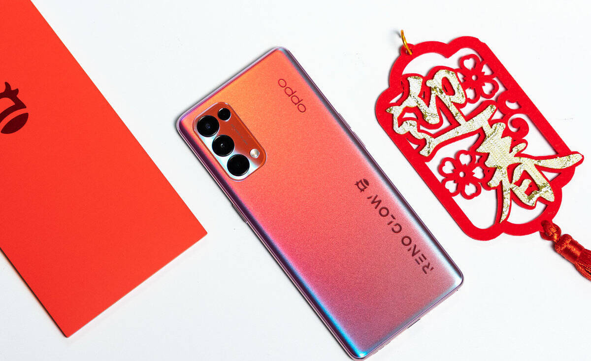opporeno5pro星愿红图赏