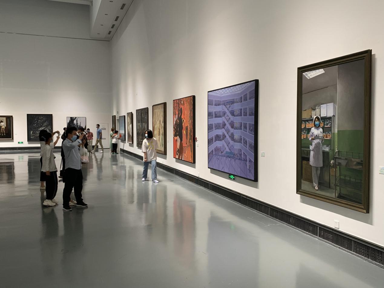 “江南如画”——中国油画作品展（2021）”展厅现场