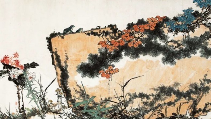 合理安排虞美人花海与前景