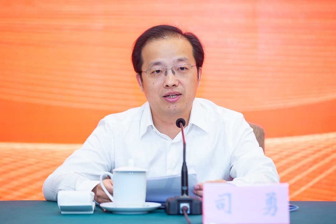 司勇代表团省委致辞,他说,在谱写"强富美高"新江苏现代化篇章的历史