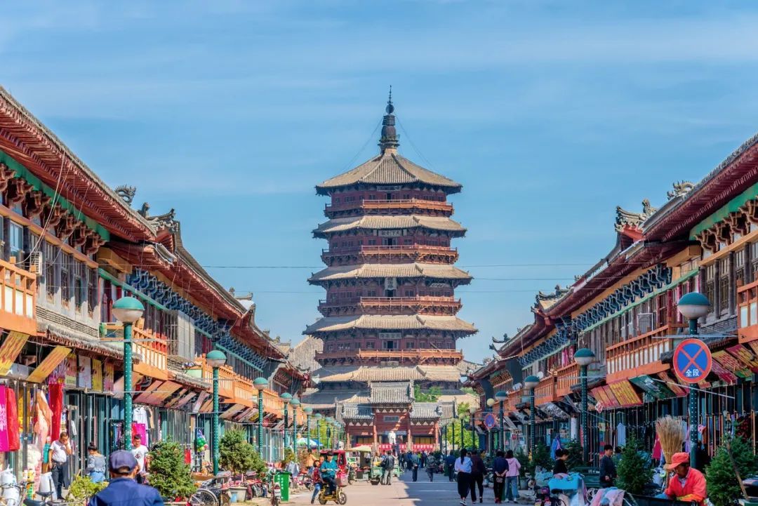 梁思成曾攀登过的应县木塔。/图虫创意