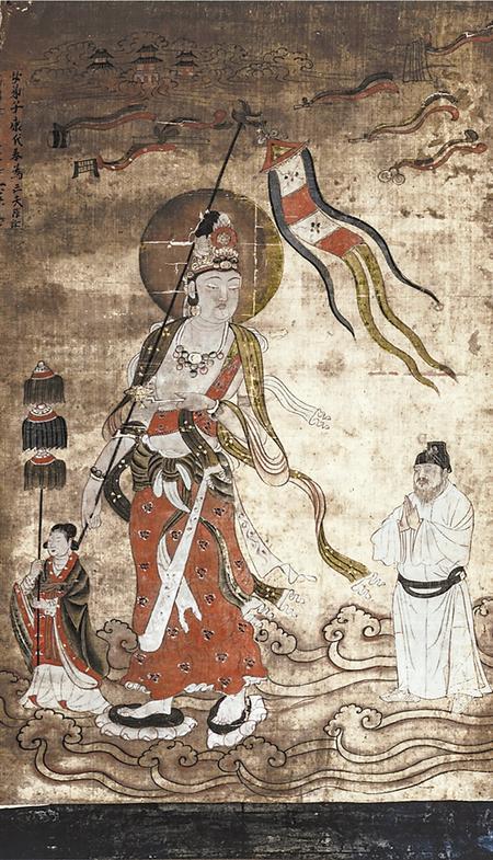 引路菩萨图（真品现藏法国吉美博物馆）