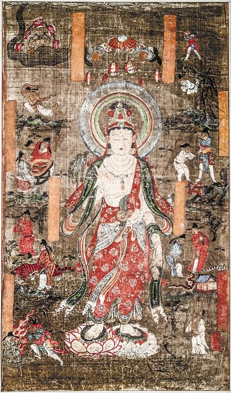 观音经变（真品现藏法国吉美博物馆）