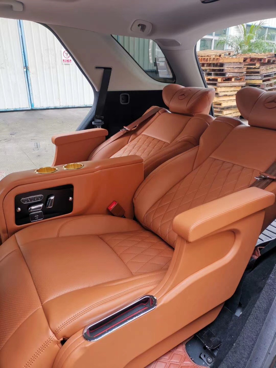 奔驰ml改装航空座椅内饰改装1