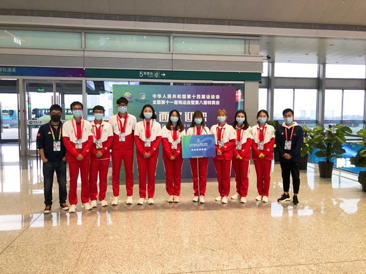 西电志愿者助力残特奥会羽毛球项目场站迎接工作