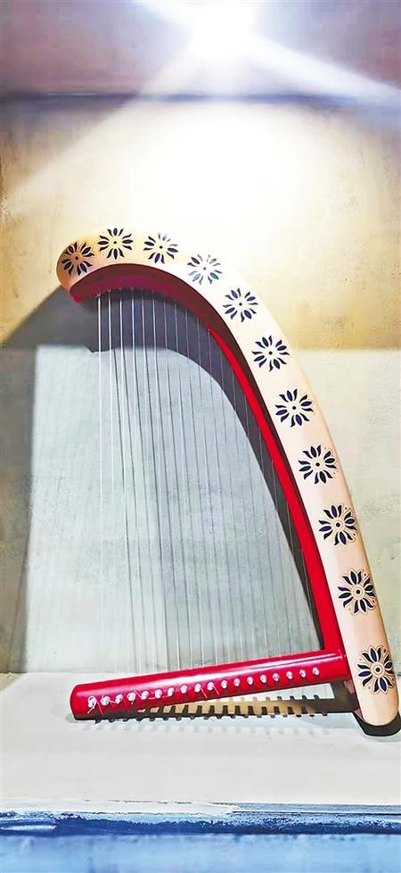 敦煌乐器小箜篌