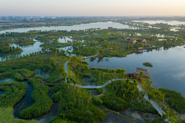 扬州新添一旅游打卡地北湖湿地公园即将开园纳客