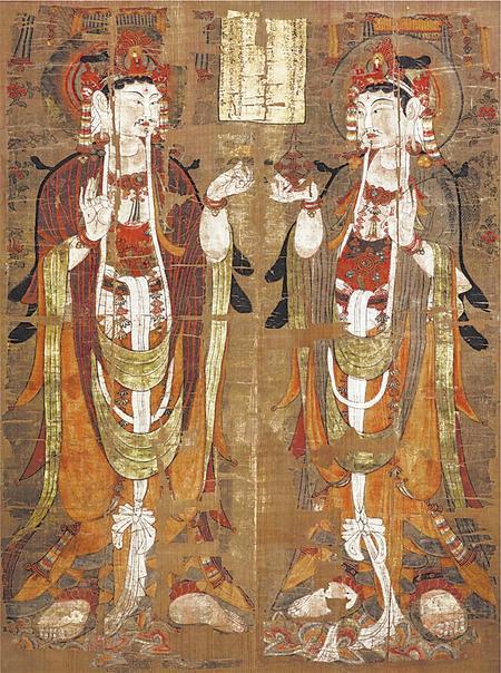 二观音菩萨像（真品现藏英国不列颠博物馆）