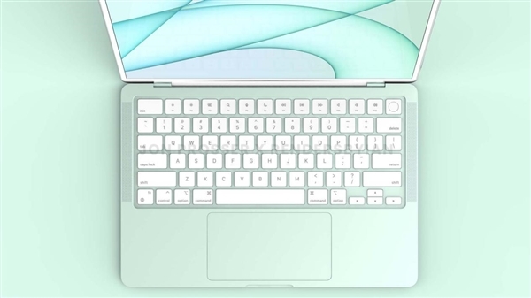 不止自研M2芯片！新MacBook Air渲染图曝光：引入7款多彩配色