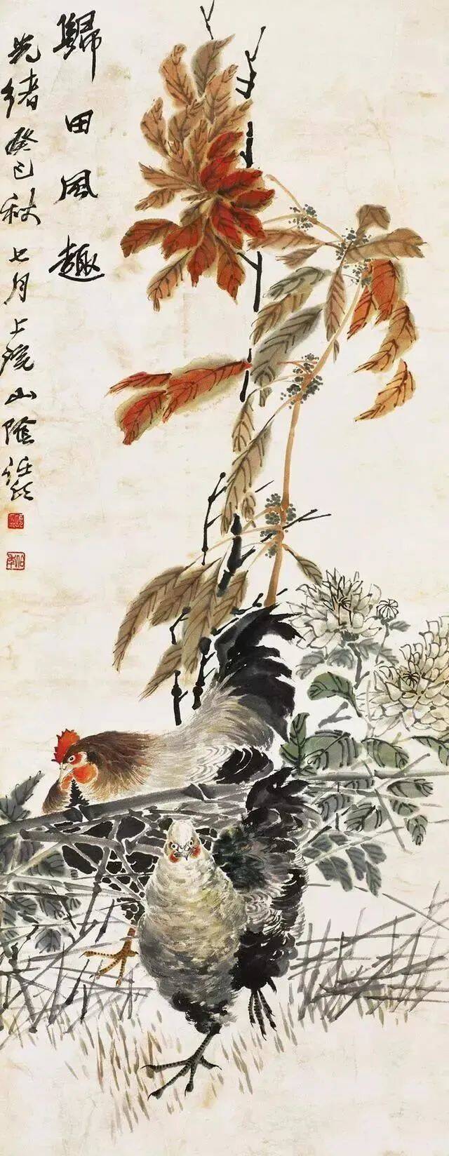 巧趣写意任伯年花鸟画赏析