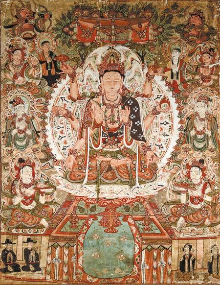 不空羂索观音菩萨像（真品现藏法国吉美博物馆）