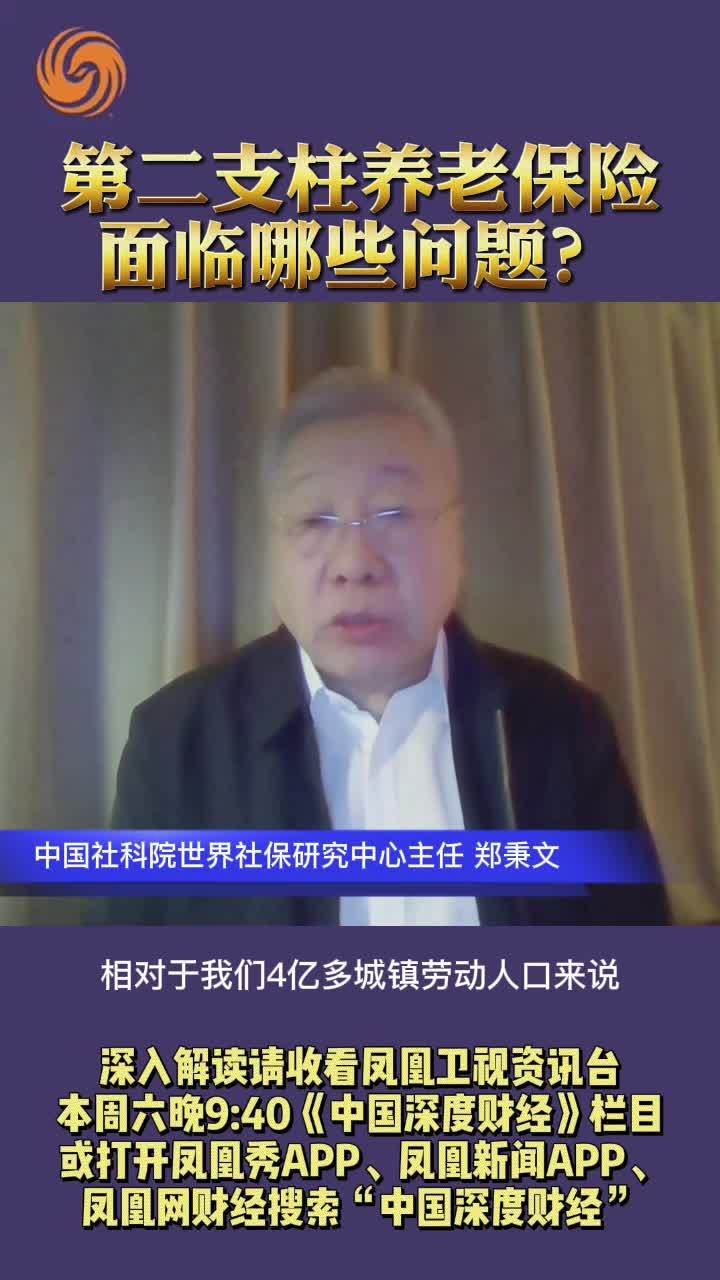 郑秉文：第二支柱养老保险面临哪些问题？