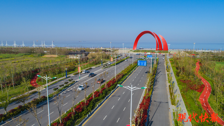 江苏滨海黄河故道展新姿旖旎风光迎客来