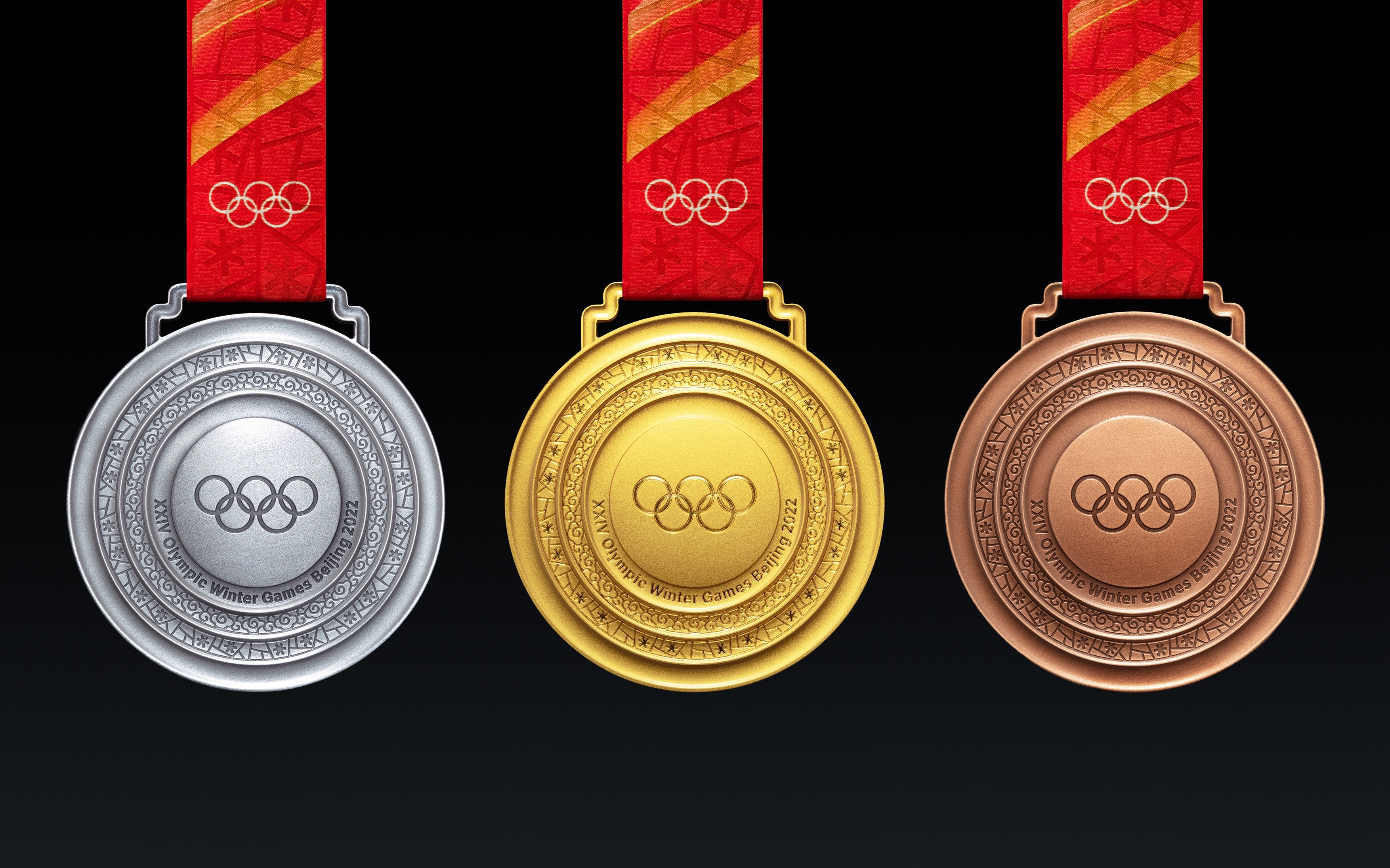 2022年冬奥会奖牌绘画图片