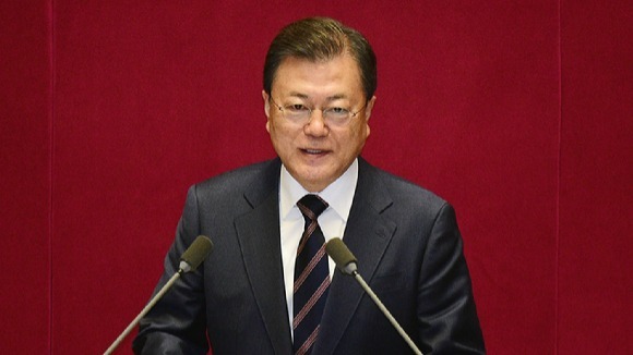 文在寅发表任内最后施政演讲 韩国将实施“与新冠共存”政策