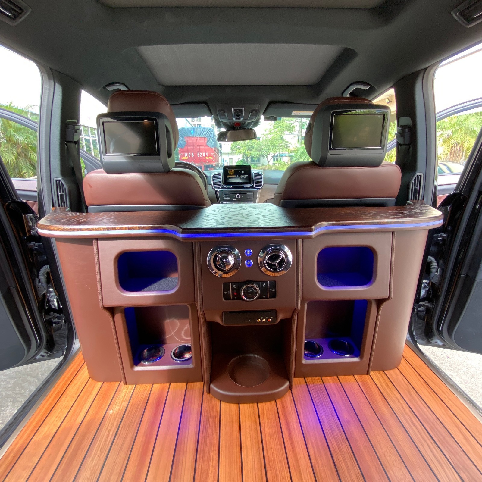 奔驰gls改装航空座椅升级内饰