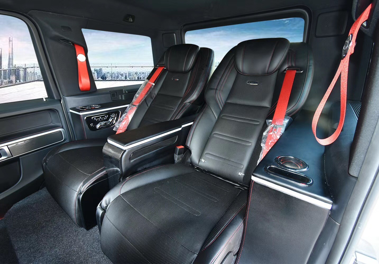 奔驰g55改装---航空座椅