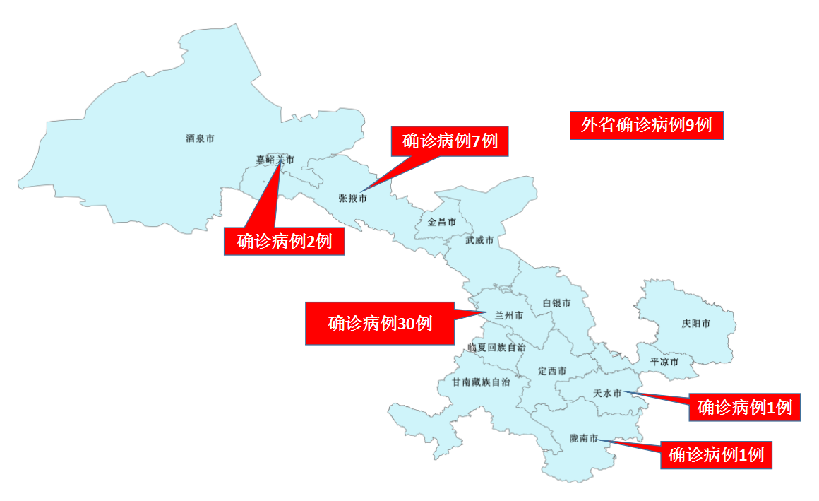 一图读懂甘肃确诊病例省内轨迹如有交集请及时报备