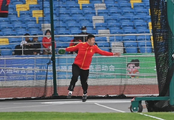 男子铁饼听障决赛现场