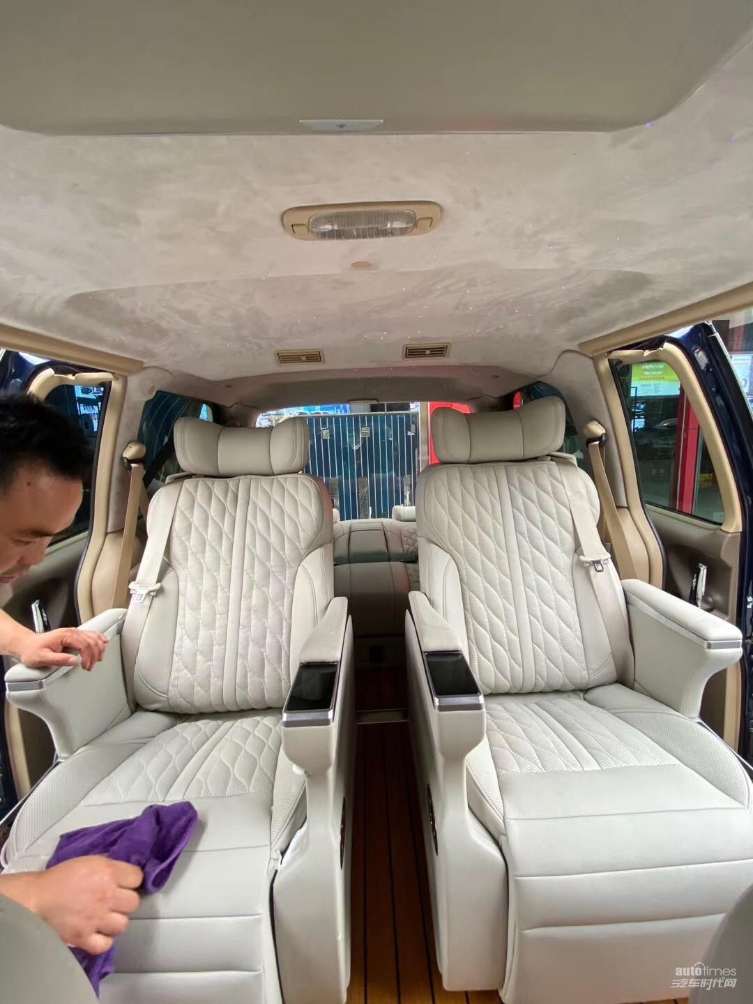 别克陆尊老款改装航空座椅