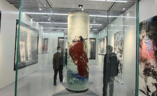 王安维教授书画展在景德镇学院开幕