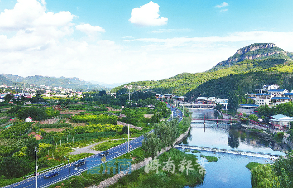 锦阳川、锦绣川、锦云川“三川”河水汇蓄卧虎山水库,走好水资源高效利用之路。(吕传泉 摄)