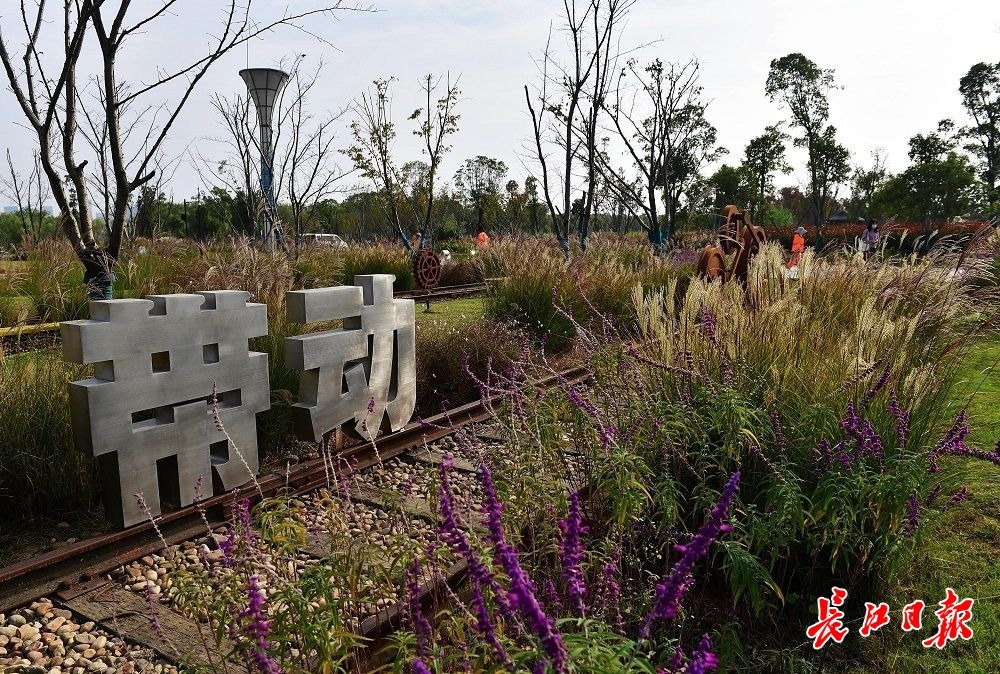 特色雕塑“带动”。长江日报记者李永刚 摄