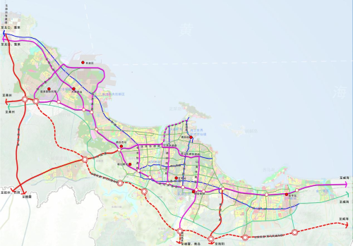 烟台市快速路网规划布局图