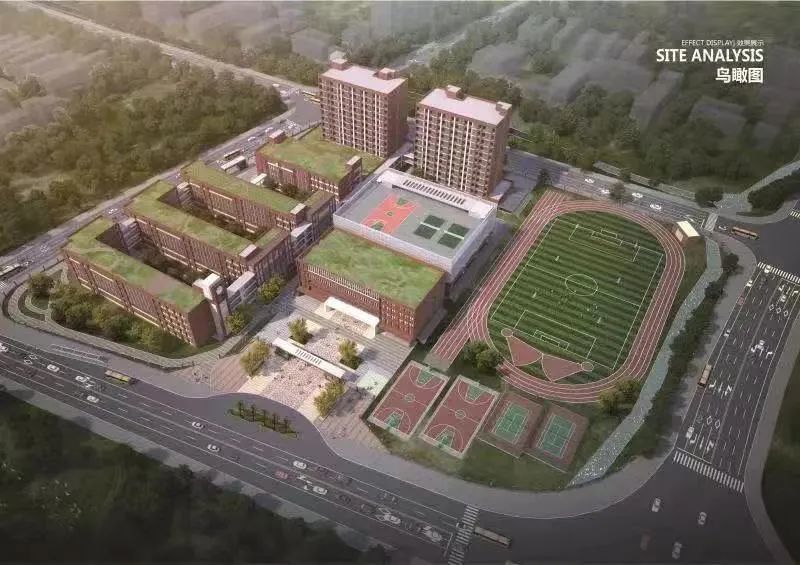 航拍直击滨江学校范罗冈新校进度加速滨江配套迎上新潮