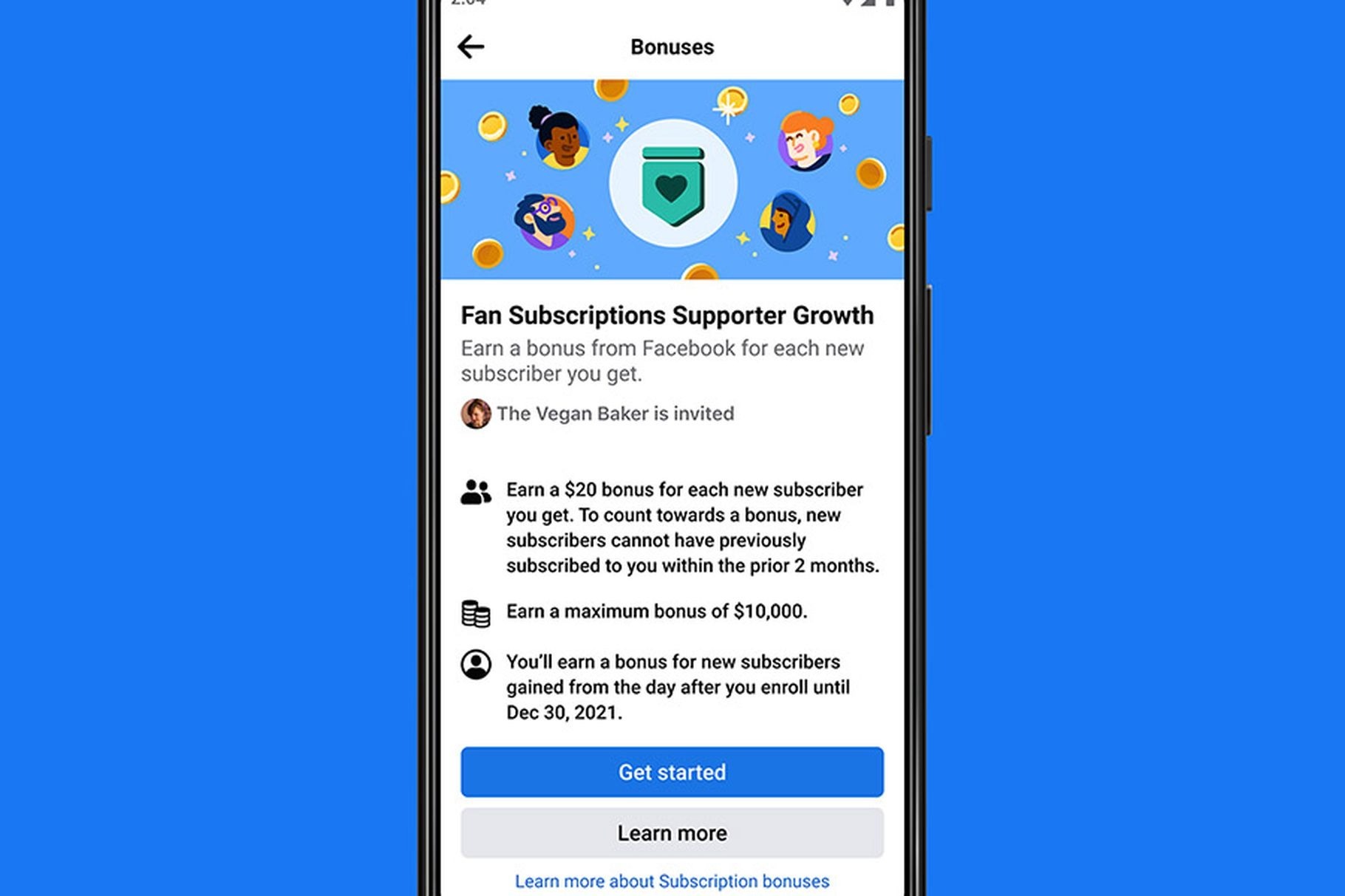Facebook推出的开发者订阅用户奖励计划
