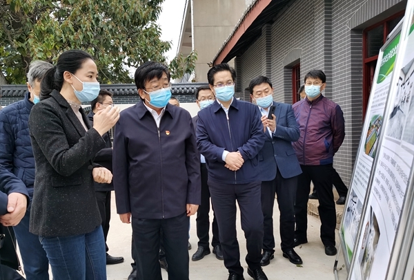 吴普特校长一行在甘井镇调研合阳旱作农业试验示范站建设情况