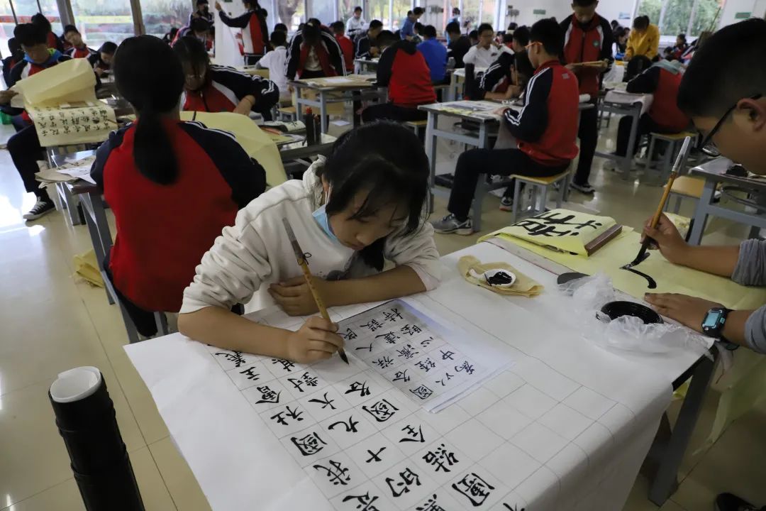 書畫大賽平度實驗中學獻禮建黨百年祝福偉大祖國