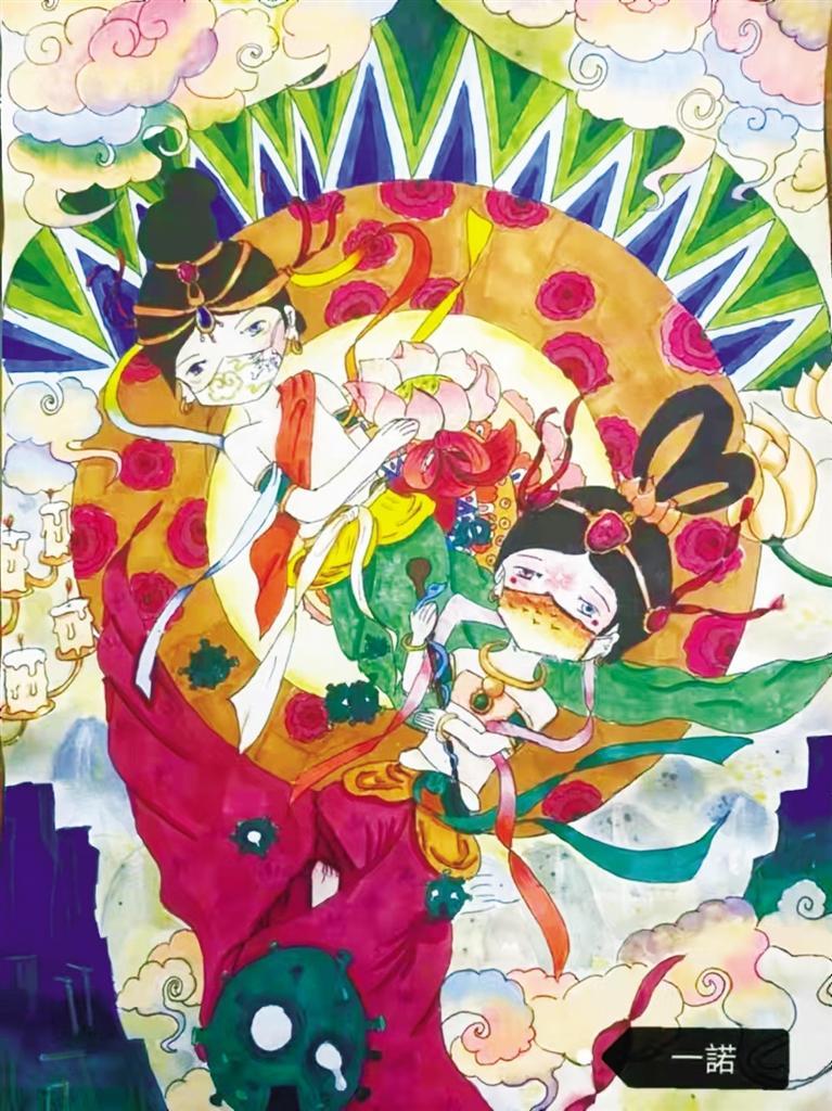 童心抗疫兰州娃有画要说