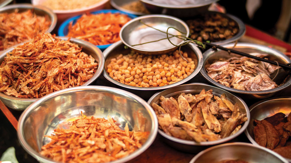 种类丰富的海味干货