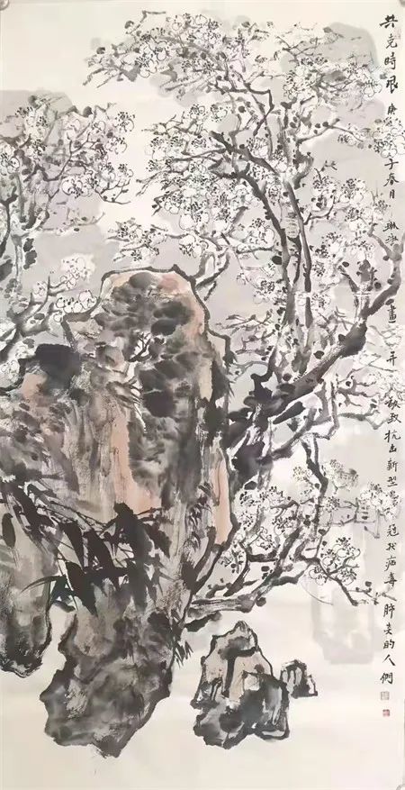 中国画：共克时艰。作者：魏琳琳