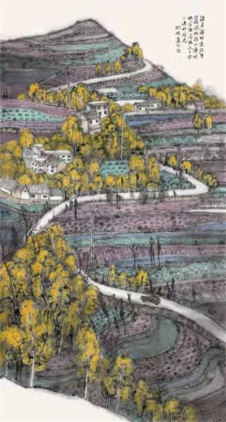 中国画：山河无恙。作者：柳剑侠