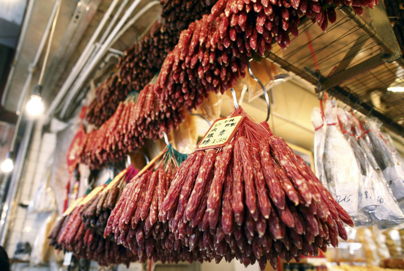 香港街头的腊味铺。 视觉中国 图