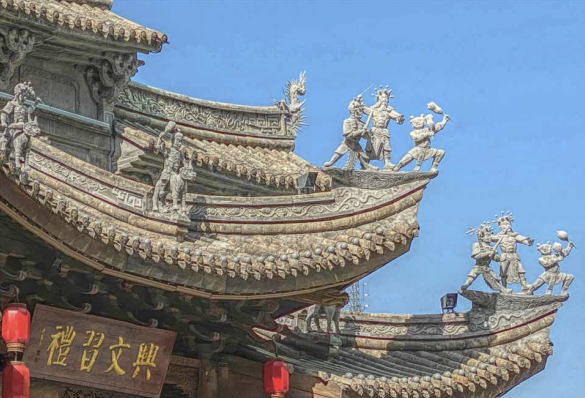 五脊六兽：屋顶上的中国名片