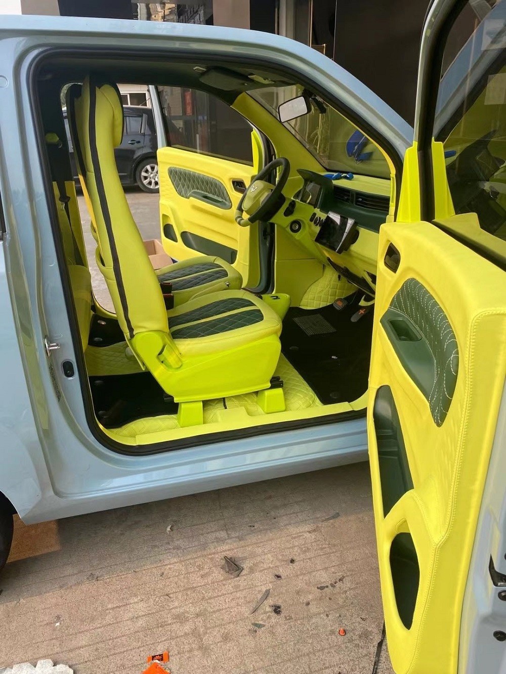 五菱宏光minie改装航空座椅内饰升级