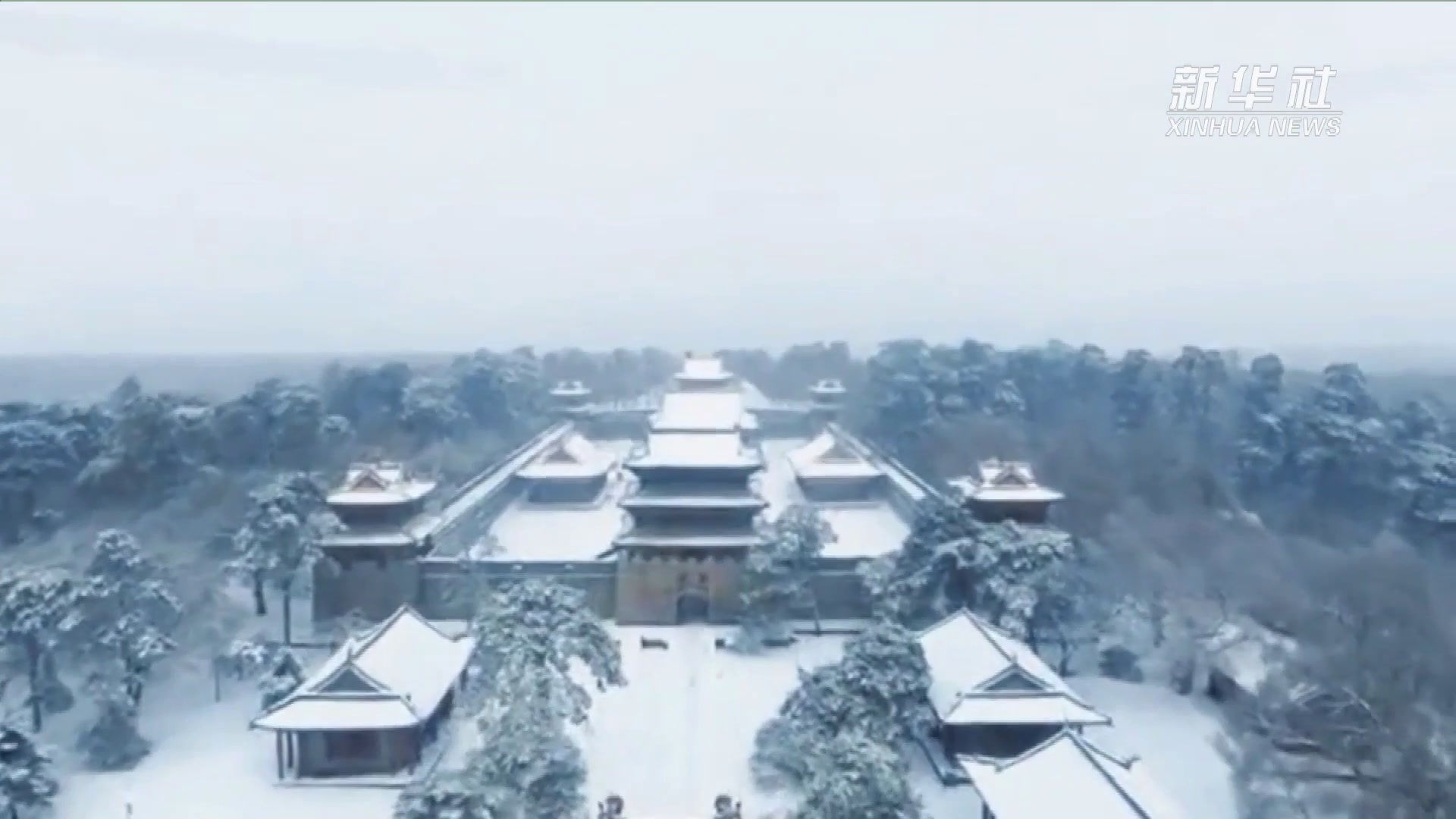 白雪镶红墙！来沈阳故宫看雪景