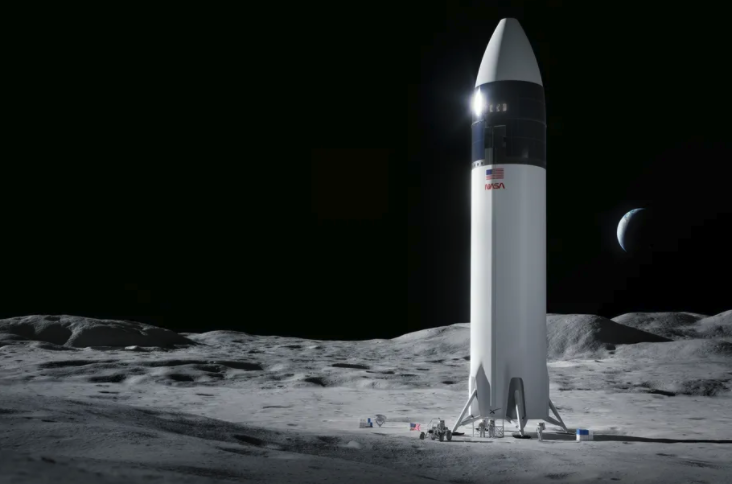 图注:SpaceX月球着陆器效果图